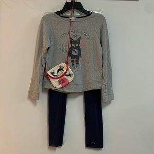 Little Marc Jacobs Logo Sweatshirt, Leggings and pouch